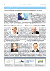 Beitrag Wirtschaft Regional: Sicherheit und Datenschutz in der Informationstechnologie