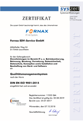 Zertifikat Qualitätsmanagement Iso 9001